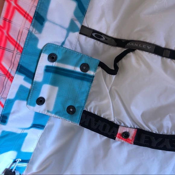 🌿 OAKLEY 🌿 multicoloured unisex freight snow jacket thinsulate anorak size L - Picture 12 of 15